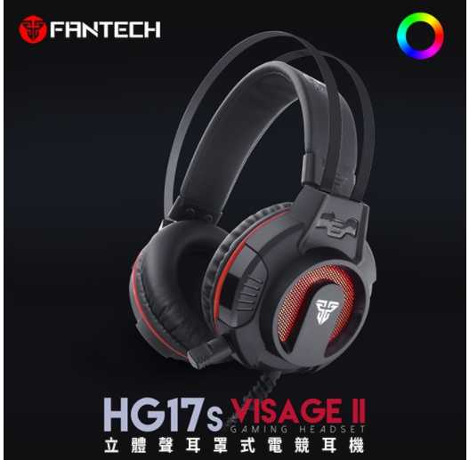 強強滾~FANTECH多彩燈效立體聲耳罩式電競耳機