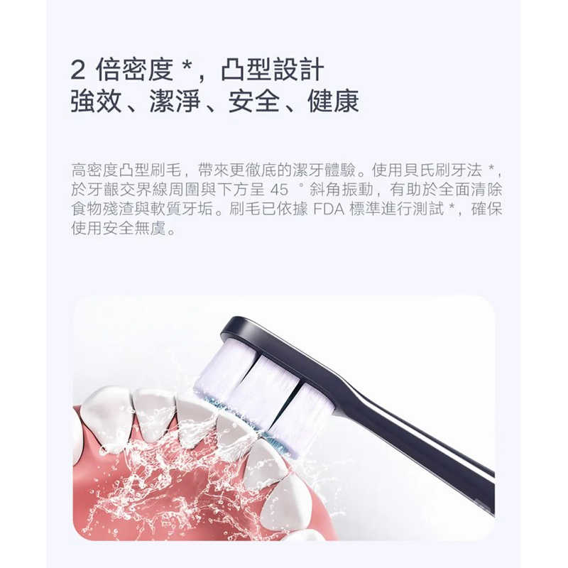 強強滾生活 限量搶購 小米 Xiaomi 聲波電動牙刷頭（T700專用）2入裝