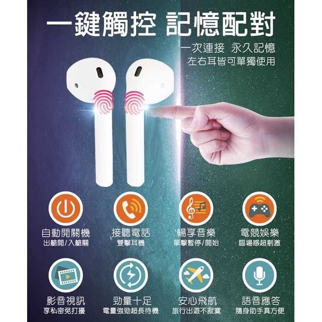 強強滾-iSee Airduos TWS Earbuds V5.0雙耳觸控真無線藍牙耳機
