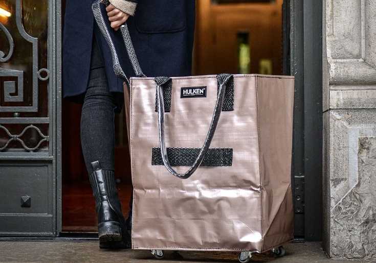 強強滾優選~【瑞士原廠】瑞士HULKEN®浩肯包-中款 2.0 含拉鍊式蓋子 購物袋 購物車 旅行袋