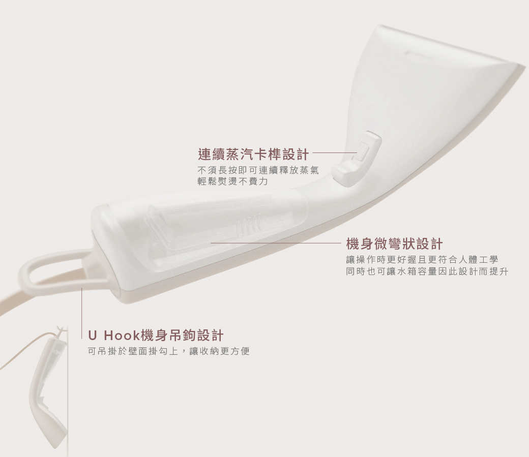 強強滾優選~【Electrolux 伊萊克斯】UltimateCare700 兩用式手持蒸氣掛燙機 白/灰/紫