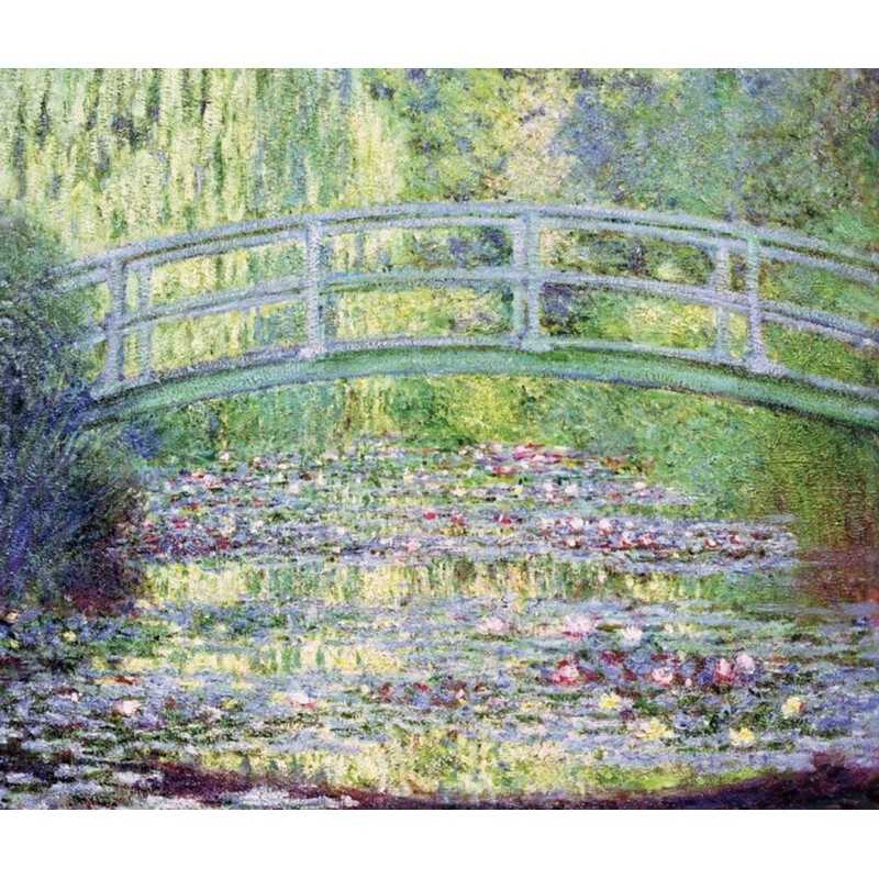 強強滾-/拼圖/ 睡蓮和日本橋 /80片/克洛德·莫內