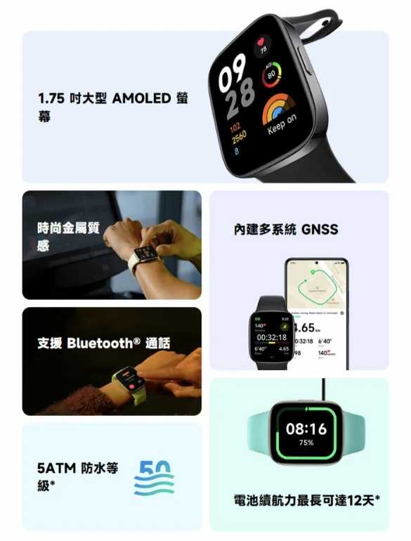 強強滾優選~小米 Redmi Watch 3小米手錶 台灣版