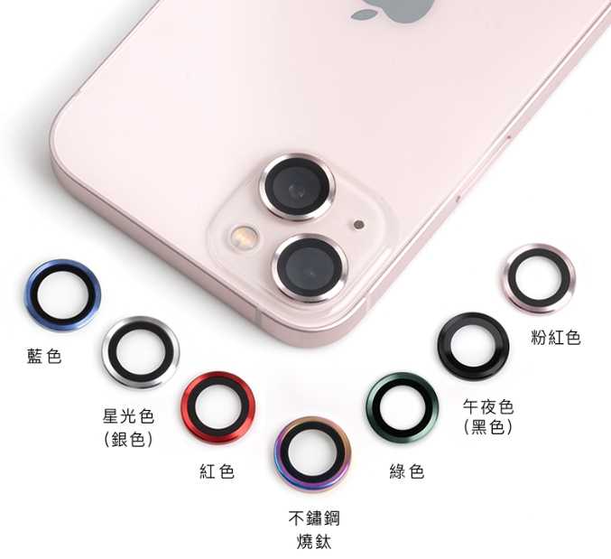 強強滾~iPhone 13 mini / iPhone 13 雙鏡原色款藍寶石鏡頭保護貼 | hoda®