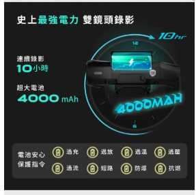 GOMOTO雙鏡頭機車行車記錄器GR10酷樂機(贈記憶卡 隨記錄器出貨)