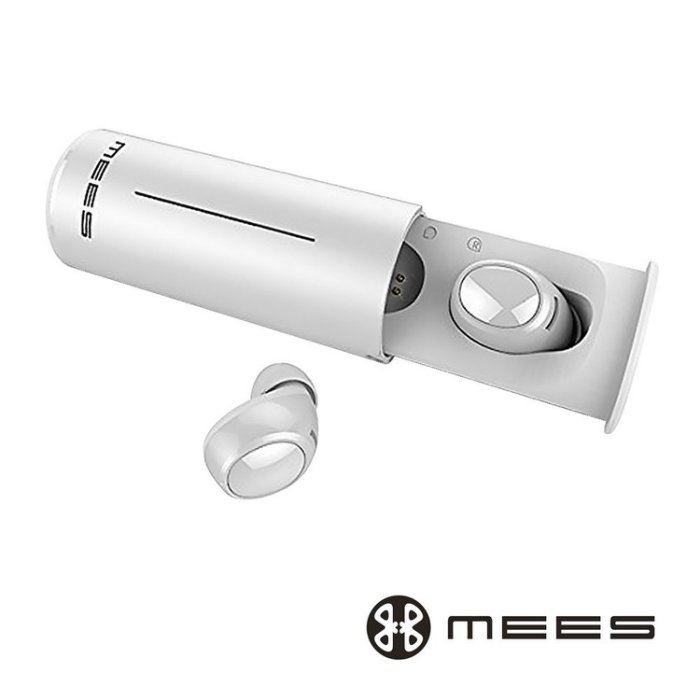 日本MEES Fit1C 真無線藍芽耳機 藍牙耳機 防水耳機 白 雙耳藍芽 翻譯耳機