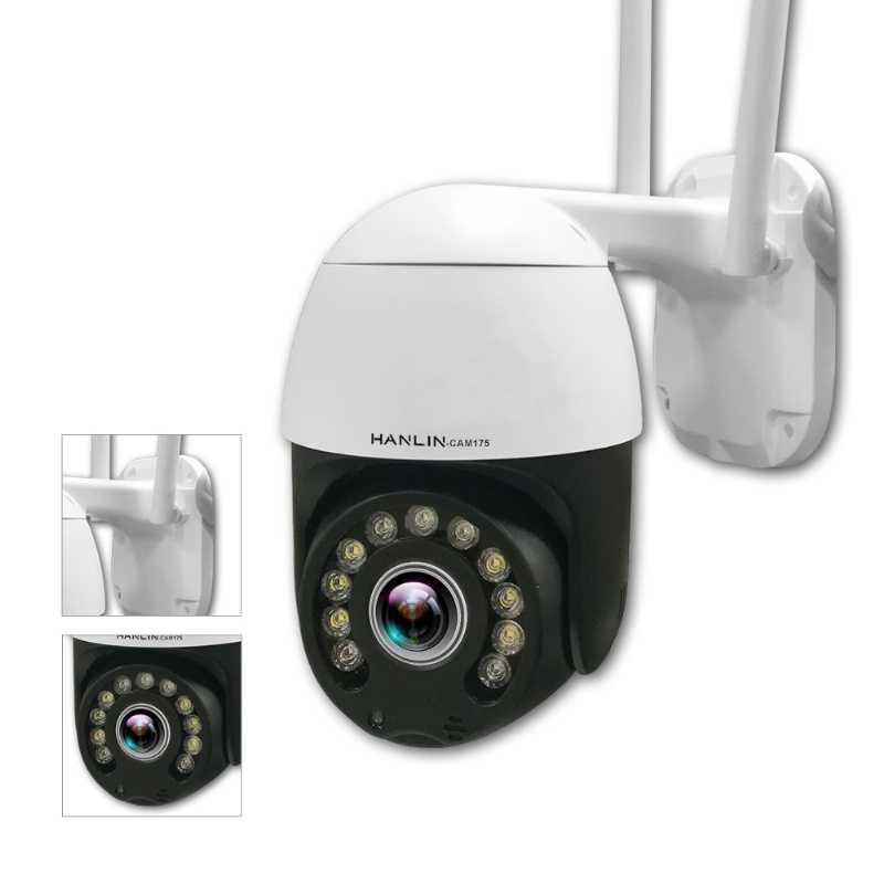 ❇️HANLIN CAM175搖頭360度全景超廣角監視器 WIFI無線監視器 IPCAM 防水錄影機 室內室外