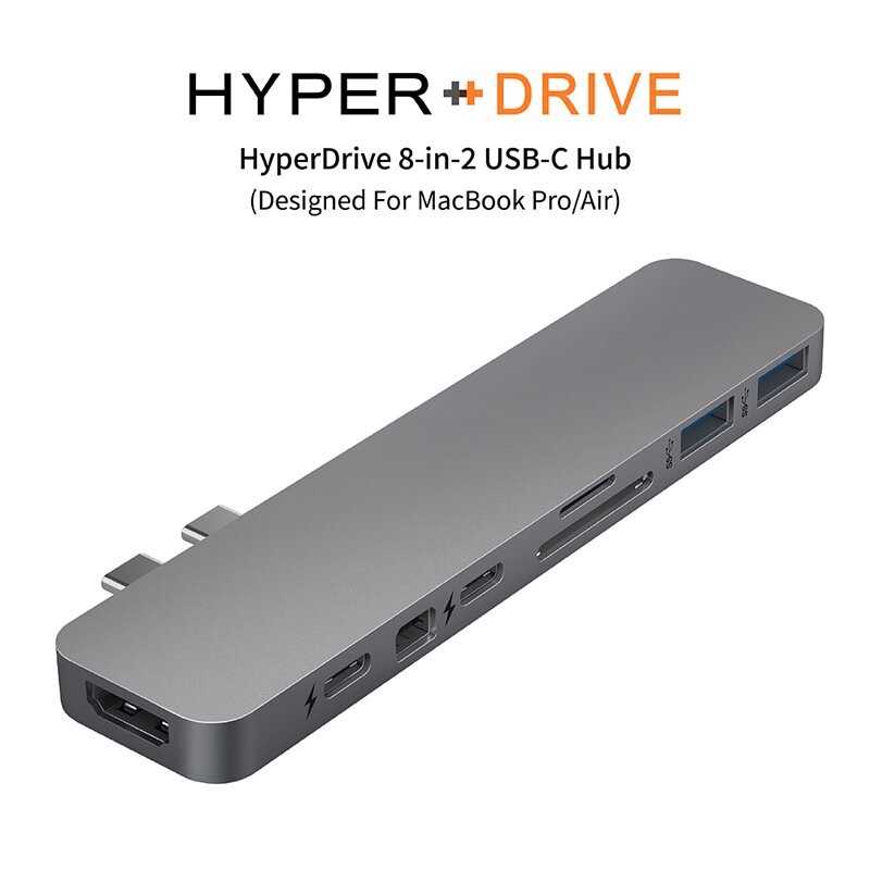 強強滾-HyperDrive 8-in-2 USB-C Hub- 2色