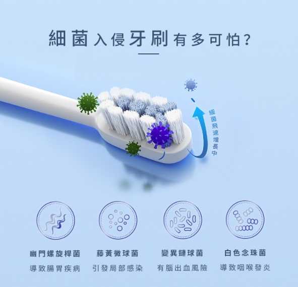 強強滾~【美國FerdY】美國佛迪紫外線牙刷消毒機 牙刷收納 掛架