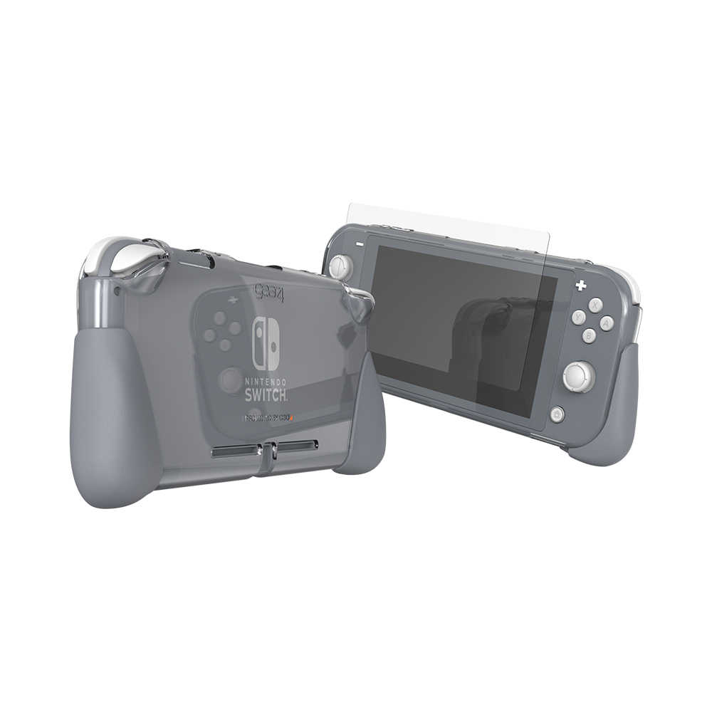 強強滾優選~ Gear4【Switch Lite】D3O® 奇塔 Kita Grip 360 保護殼-灰(含保護貼)