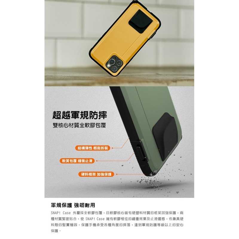 強強滾-SNAP! iPhone 11 Pro(5.8吋)專用 軍規防摔相機殼 Yellow黃