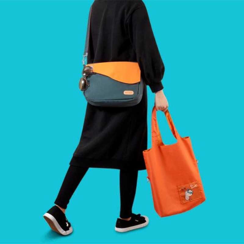 強強滾-seisei 遛遛包_斜背包+托特包二合一多功能收納，超輕量防潑水，台灣製