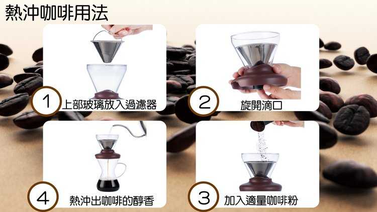 強強滾-品菲特PINFIS多功能冷熱雙用 咖啡冰滴壺 沖泡壺(黑色)