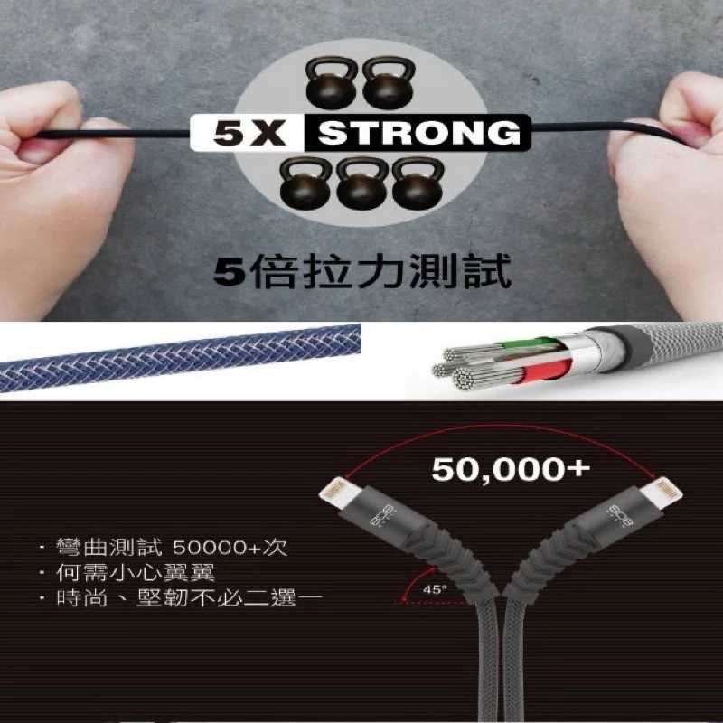 強強滾生活 808 Audio-ARISTO系列 Lightning快速充電線 傳輸線 1.2m