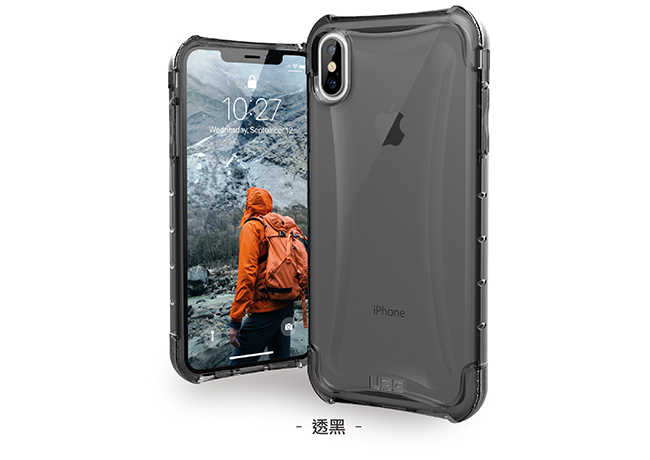 強強滾生活-UAG【iPhone Xs Max 6.5吋】晶透系列-耐衝擊保護殼-透藍 手機殼 透黑
