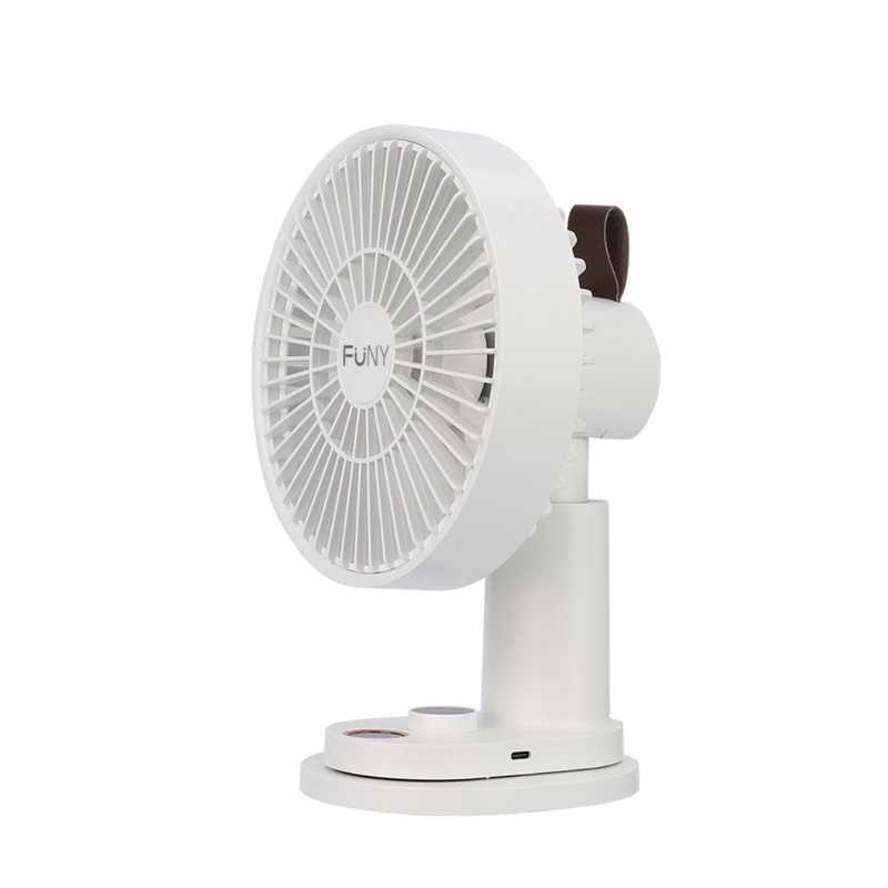 強強滾-FUNY 極簡風 桌上型自轉遙控循環扇 電風扇