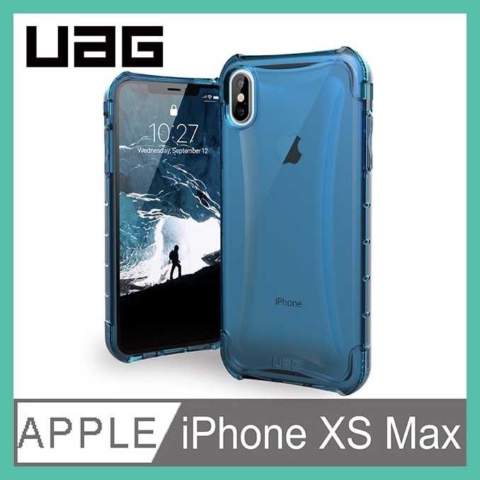 強強滾-UAG iPhone XS Max 耐衝擊全透保護殼 透黑