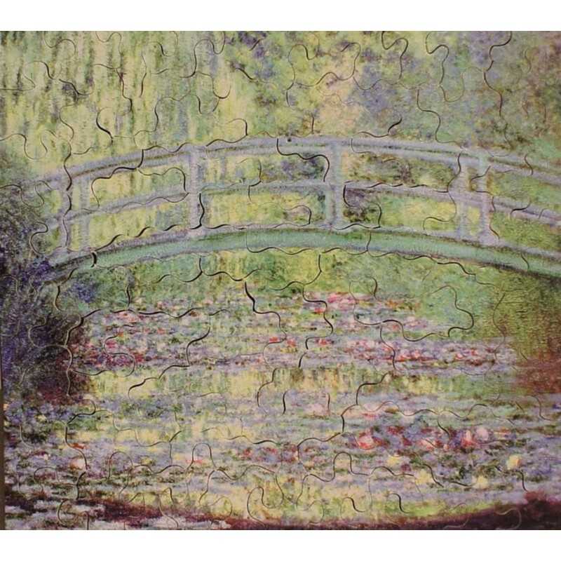 強強滾-/拼圖/ 睡蓮和日本橋 /80片/克洛德·莫內