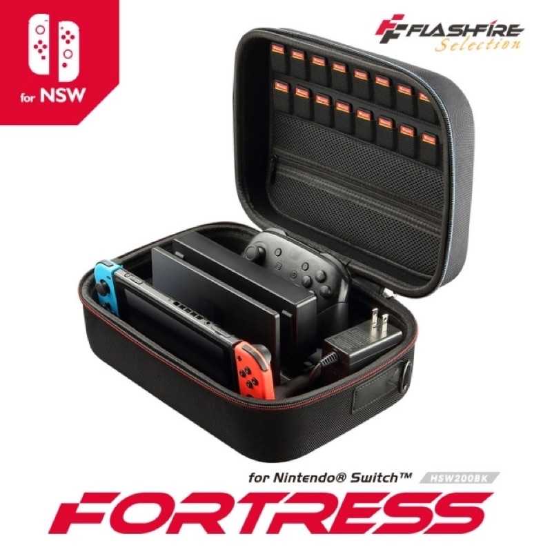 強強滾-FlashFire Fortress Switch主機配件收納保護包 包包 防撞 大容量