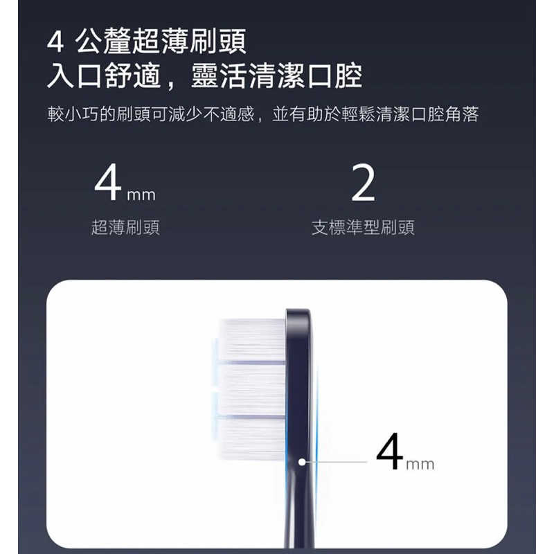 強強滾生活 限量搶購 小米 Xiaomi 聲波電動牙刷頭（T700專用）2入裝