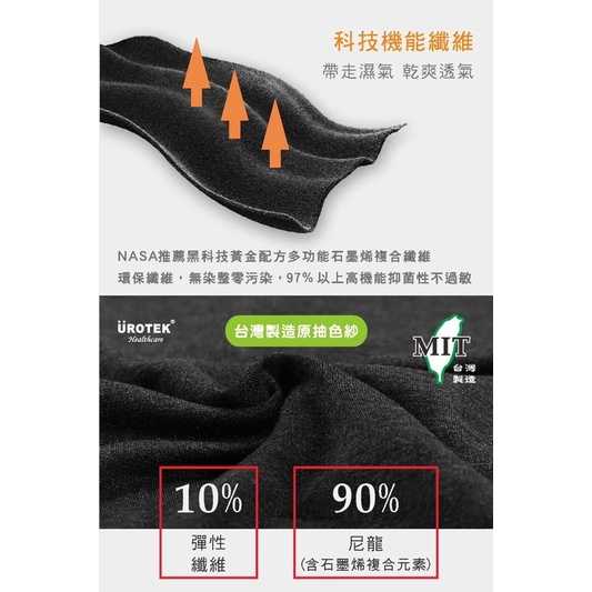 強強滾-【UROTEK】NASA黑科技系列-石墨烯妖塑彈脂褲