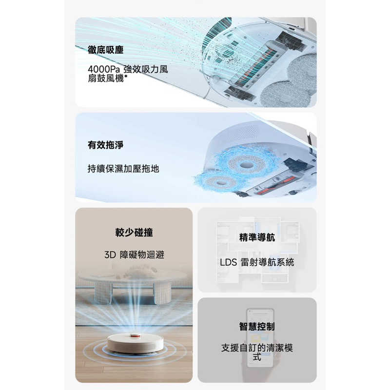 強強滾生活 小米 Xiaomi 掃拖機器人 S10+ 台灣版 公司貨 （米家掃拖機器人3S同款）