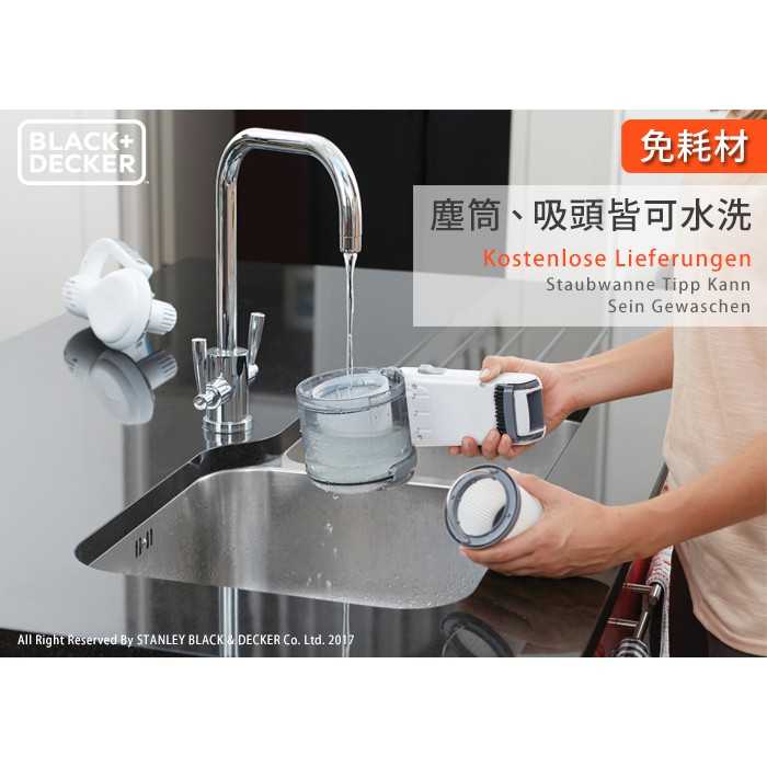 強強滾優選~美國百工 BLACK+DECKER Pivot3 10.8V 吸頭210度旋轉 無線手持吸塵器