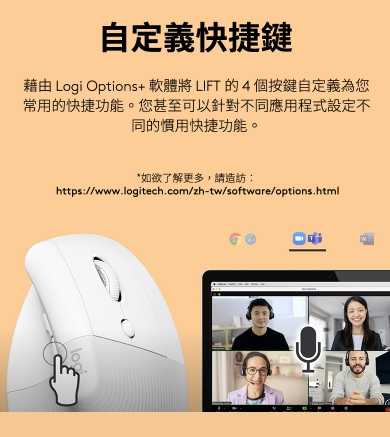 強強滾優選~羅技 LIFT人體工學垂直滑鼠-for Mac