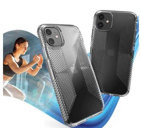強強滾優選~ Speck iPhone 12系列Presidio Perfect-Clear Grip 透明防手滑防摔殼