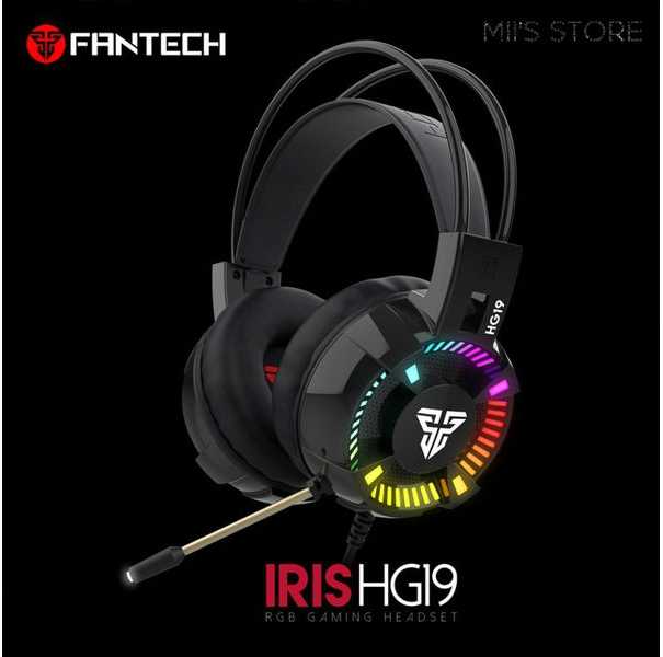 FANTECH HG19 RGB光圈耳罩式電競耳機 電競耳麥 耳罩耳機 降噪麥克風