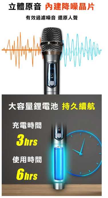 強強滾優選~ ifive 五元素充電式VHF無線麥克風 if-VF02