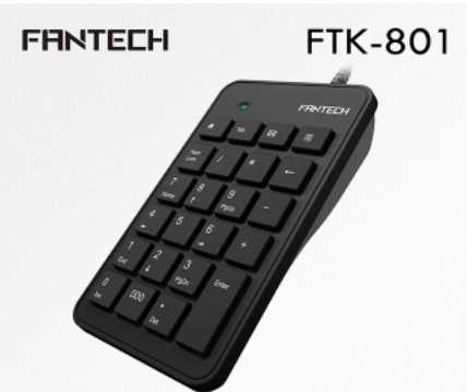 強強滾~ FANTECH FTK-801 輕薄型USB數字鍵盤