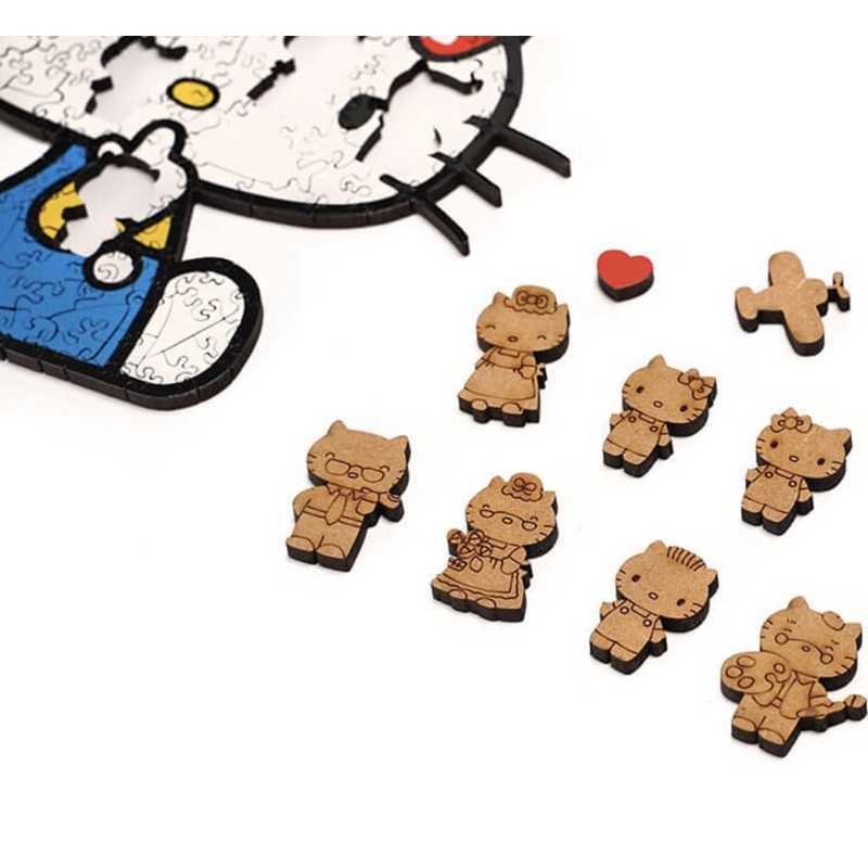 強強滾-怪奇拼圖壓克力框架/ Hello Kitty 海裡魚