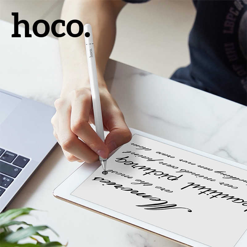 強強滾生活  【hoco. 浩酷】GM103 流暢系列被動式通用電容筆 / 觸控筆(黑/白)