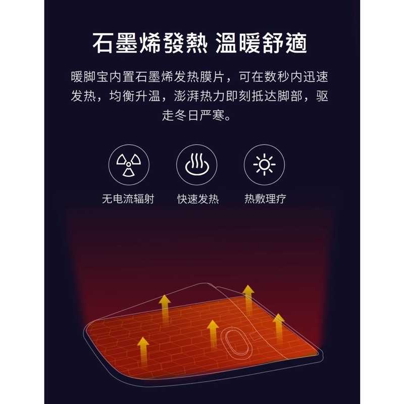 強強滾w 小米有品 酷輕鬆石墨烯發熱暖腳寶 三段溫控 發熱腳墊 暖腳墊 暖腳器 發熱墊 PMA