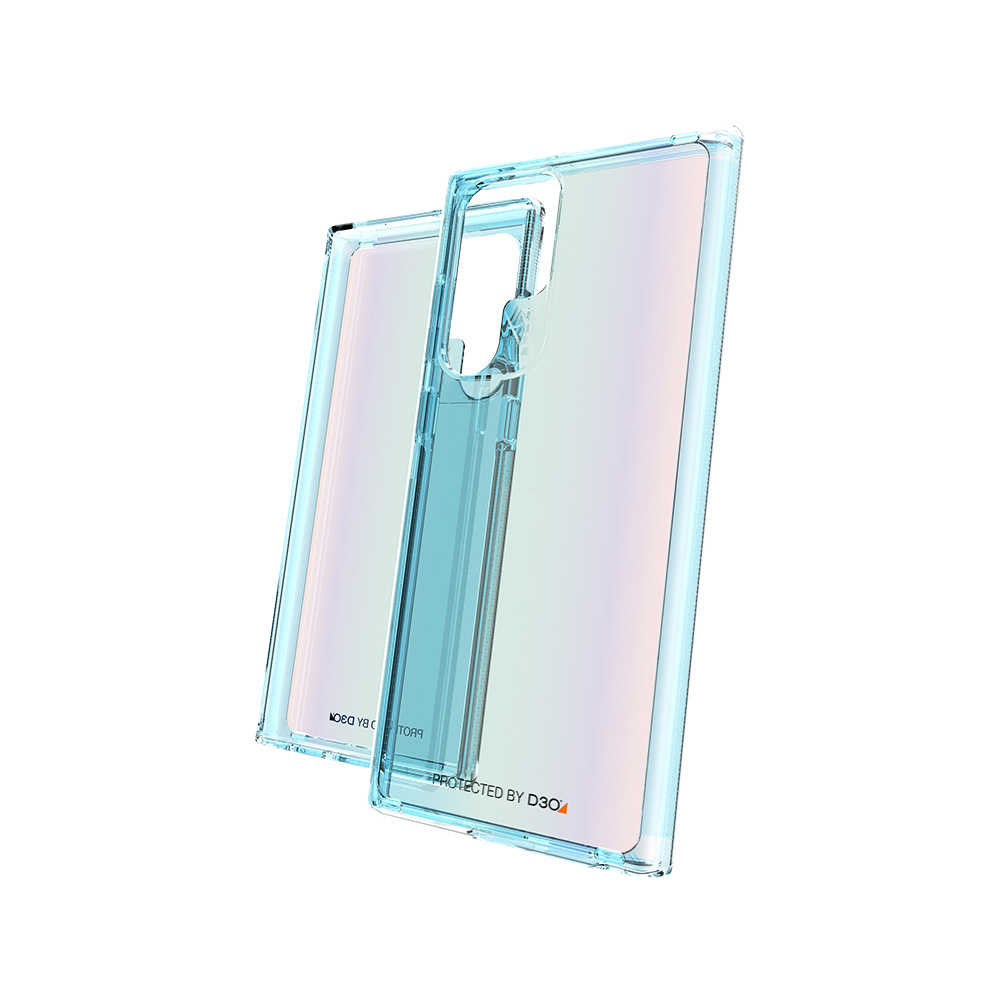 x Gear4【Samsung Galaxy S22 Ultra】D3O® Milan 米蘭透明極光-抗菌軍規頂級軍