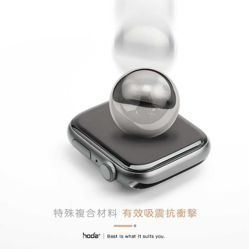 強強滾-hoda【Apple Watch Series 7 45mm/41mm】3D曲面類玻璃螢幕保護貼(附貼膜神器)