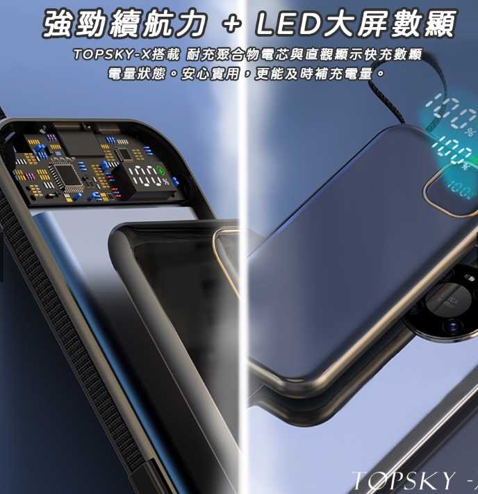 強強滾優選~【BL】TOPSKY-X 遠行者X 10000mAh行動電源-黑
