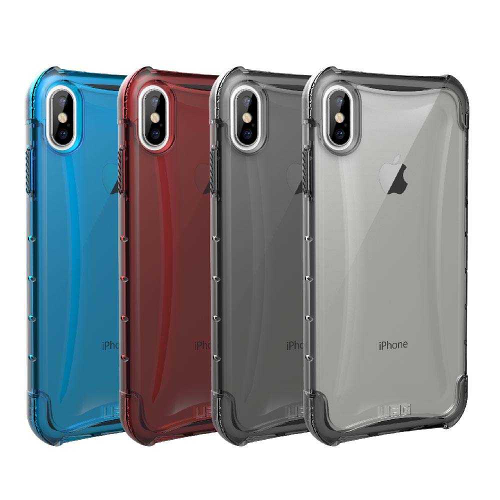 強強滾生活-UAG【iPhone Xs Max 6.5吋】晶透系列-耐衝擊保護殼-透藍 手機殼 透黑