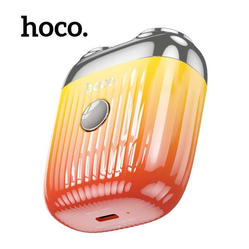 強強滾生活  【hoco.浩酷】DI30 便攜式迷你剃鬚刀/刮鬍刀(橙色/藍色)
