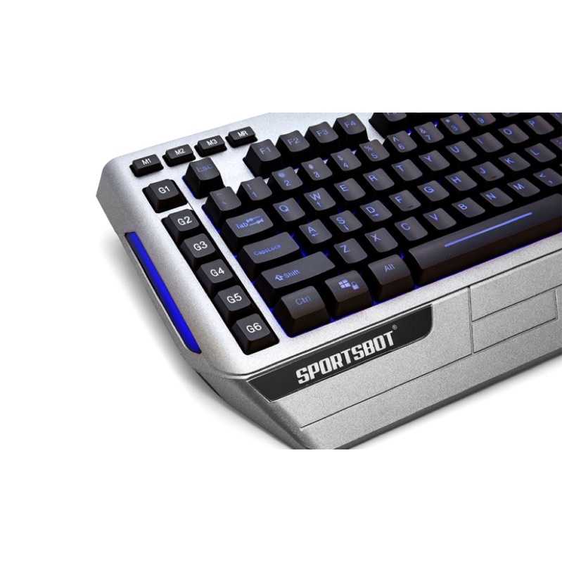 強強滾-美國聲霸SportsBot usb有線LED電競鍵盤 燈光鍵盤 快捷鍵設定