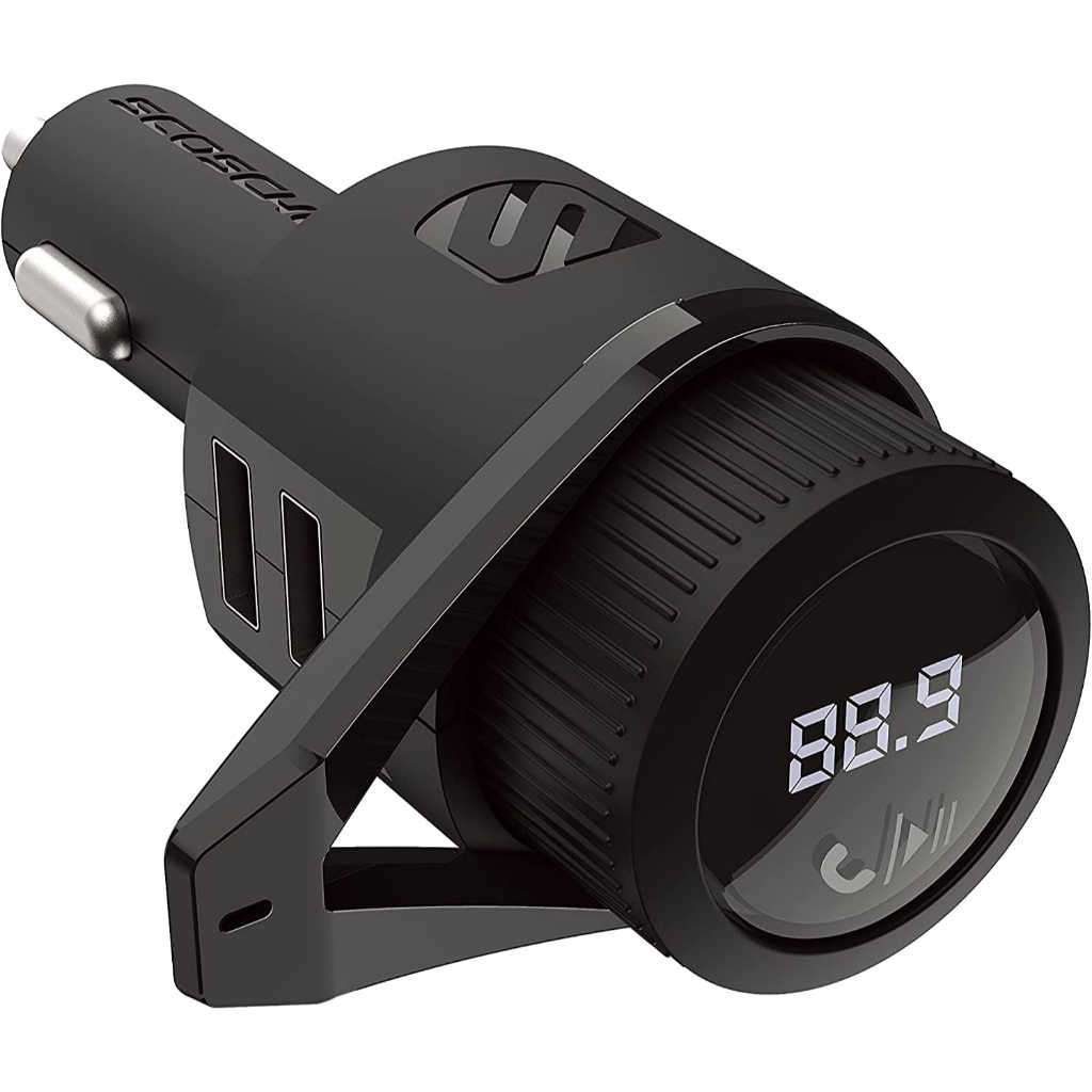 強強滾生活 SCOSCHE BTFM5 藍牙免持車用套件 數位FM發射器 雙孔12W USB 充電連接埠