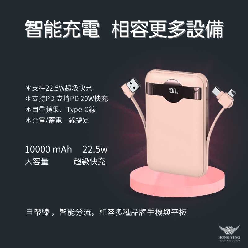 強強滾-高質感迷你大容量行動電源(10000mAh)