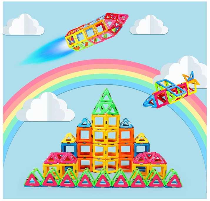 強強滾~idoot磁力磚STEM 幼兒玩具 52 件