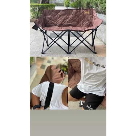 強強滾p 日本鋁合金雙人靠背露營百