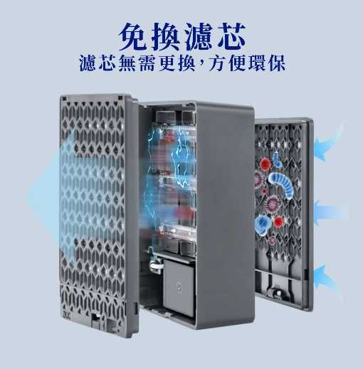 強強滾優選~小米有品 A3空氣淨化器-空氣品質偵測器 充電家用桌面負離子-小型便携除塵器煙味甲醛