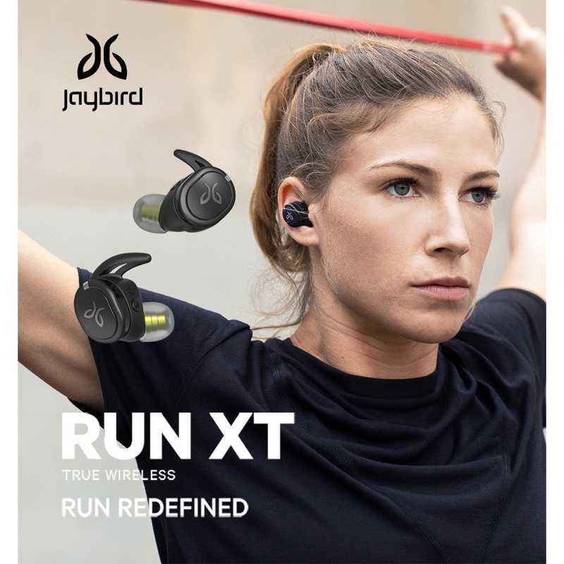 強強滾-Jaybird-RUN XT真無線運動耳機-閃電黑 藍芽 真無線 防水防汗 高音質 慢跑 運動