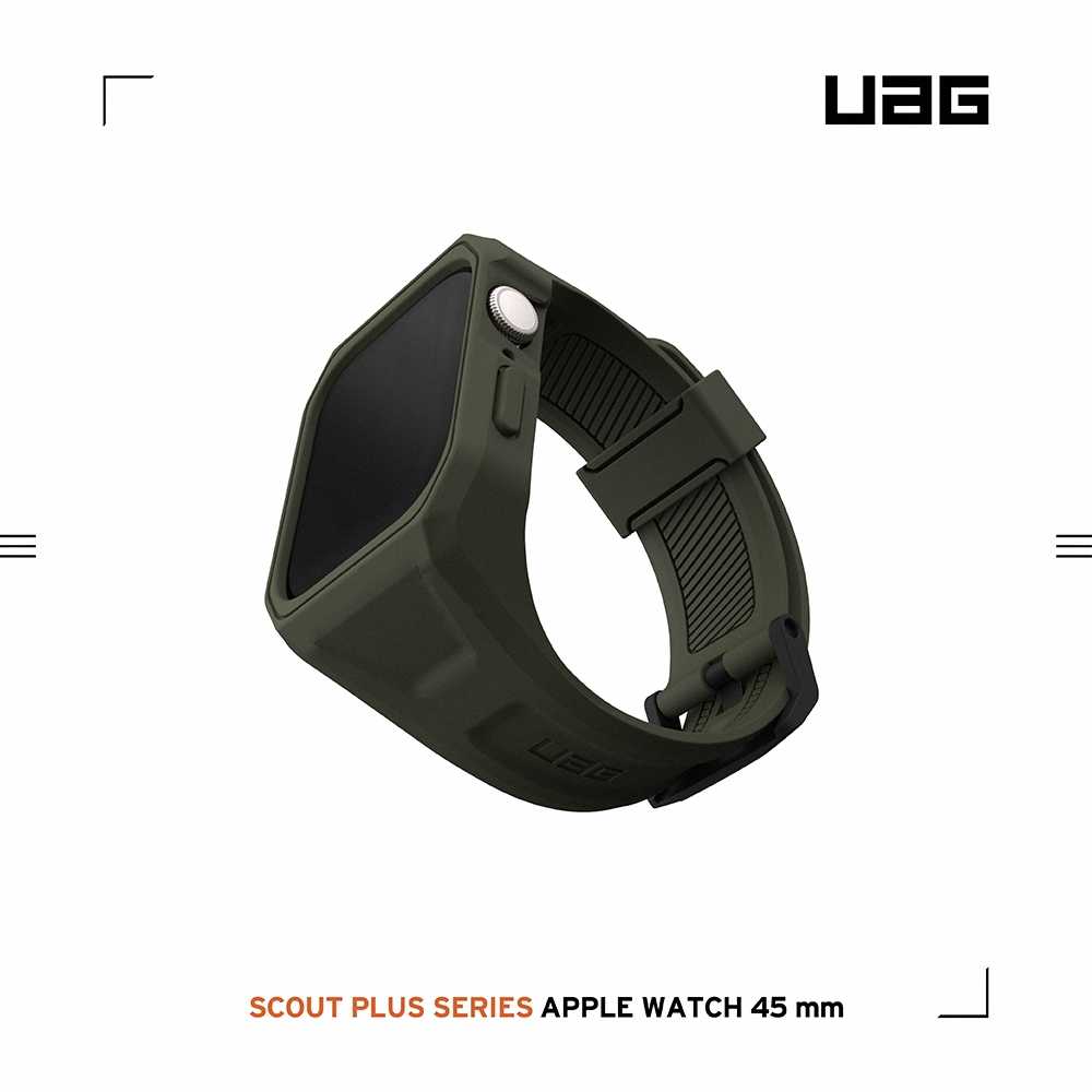 強強滾優選~ UAG Apple Watch 45mm 極簡保護殼潮流錶帶