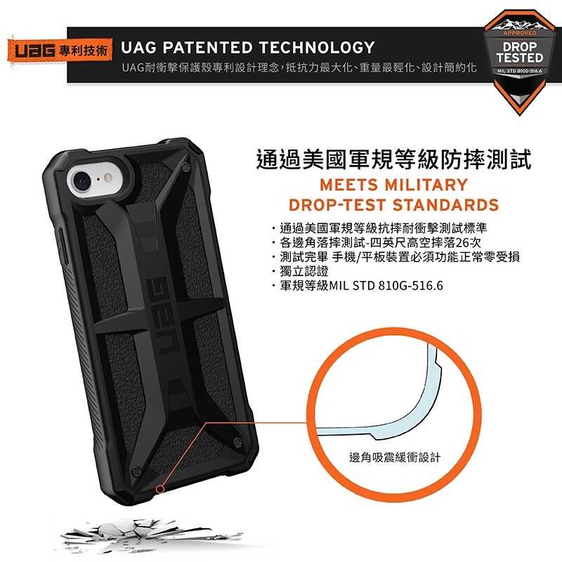 強強滾-UAG iPhone SE3/SE2/8/7 (4.7吋) 頂級版耐衝擊保護殼