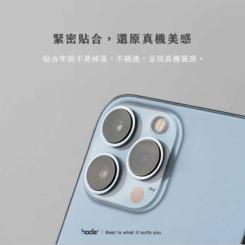 強強滾-hoda【iPhone 13 系列】 PET 全滿版鏡頭座貼 2入/組